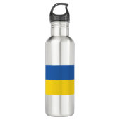 Flag of Ukraine Waterfles (Voorkant)