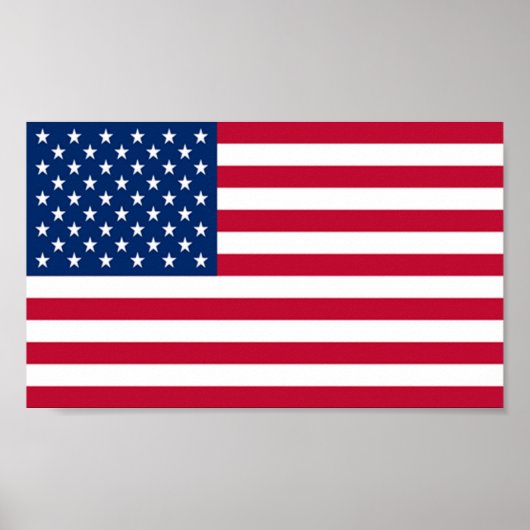 Flag of United States of America Poster (Voorkant)