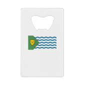 Flag of Vancouver, British Columbia Creditkaart Flessenopener (Voorkant)