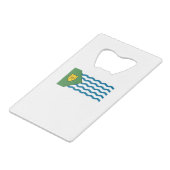 Flag of Vancouver, British Columbia Creditkaart Flessenopener (Voorkant Gekanteld)