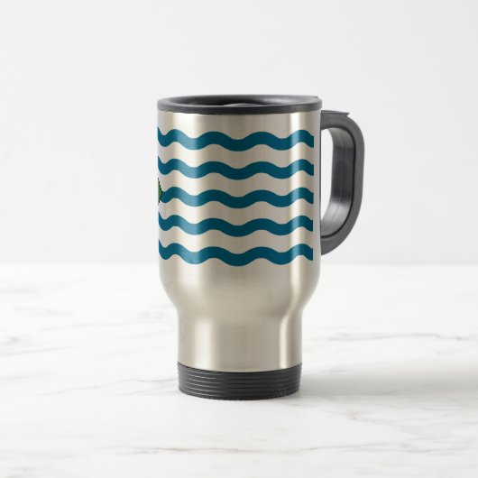 Flag of Vancouver, British Columbia Travel Mug Reisbeker (Voorkant rechts)