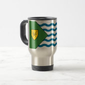 Flag of Vancouver, British Columbia Travel Mug Reisbeker (Voorkant links)