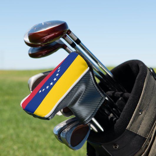 Flag of Venezuela custom golf putter head cover (Insitu)