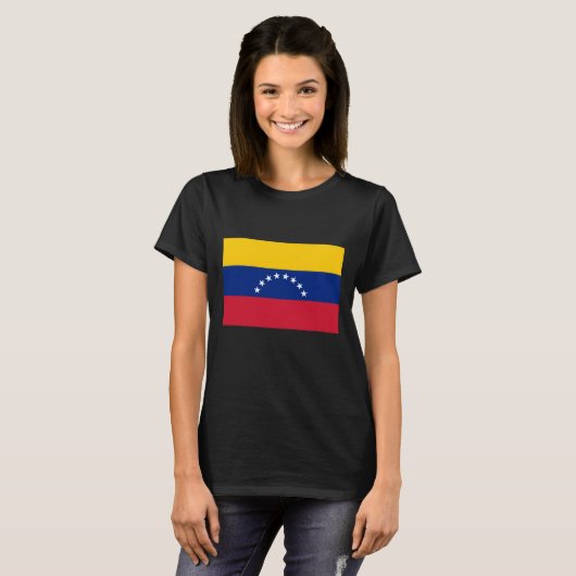 Flag of Venezuela custom T-shirt (Voorkant volledig)