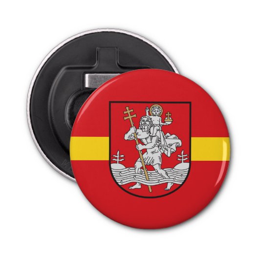Flag of Vilnius, Lithuania Bottle Opener (Voorkant)