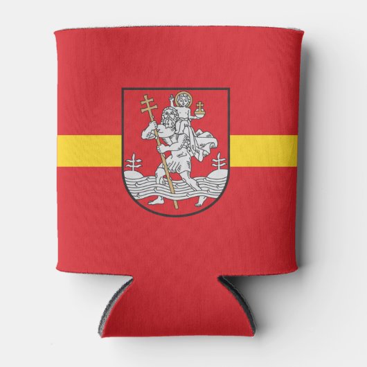 Flag of Vilnius, Lithuania Can Cooler (Voorkant)