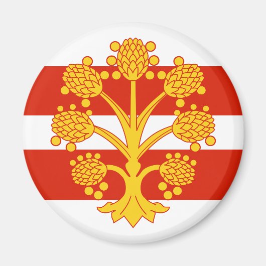 Flag of Westmorland Magnet (Voorkant)