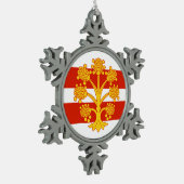 Flag of Westmorland  Tin Sneeuwvlok Ornament (Links)