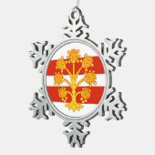 Flag of Westmorland  Tin Sneeuwvlok Ornament (Rechts)