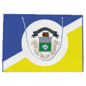 Flag of Winnipeg, Manitoba Large Gift Bag Groot Cadeauzakje (Achterkant)