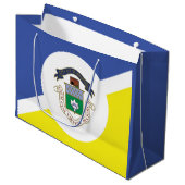 Flag of Winnipeg, Manitoba Large Gift Bag Groot Cadeauzakje (Voorkant Gekanteld)