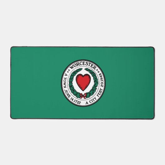 Flag of Worcester, Massachusetts  Bureaumat (Voorkant)