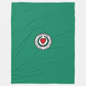 Flag of Worcester, Massachusetts Fleece Blanket (Voorkant)