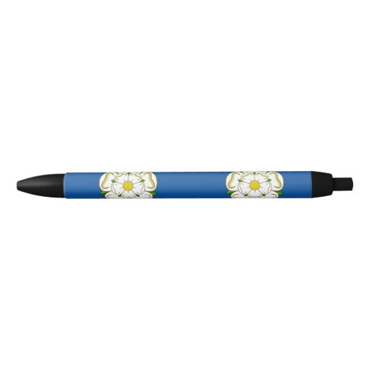 Flag of Yorkshire Black Ink Pen (Voorkant)