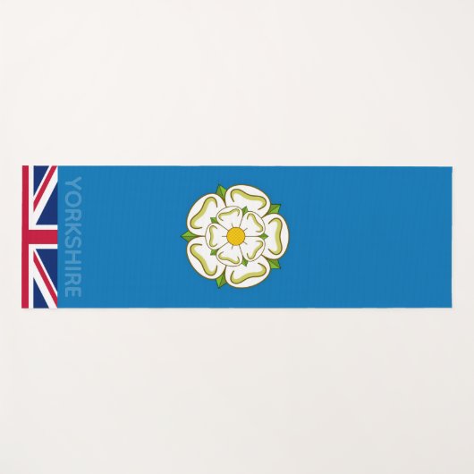 Flag of Yorkshire (UK) Yogamat (Voorkant (horizontaal))