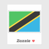 Flag of Zanzibar (1964-2005), Tanzania Sticker (Vel)
