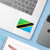 Flag of Zanzibar (1964-2005), Tanzania Sticker (Laptop met iPhone)