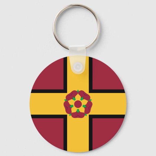 Flag on Northamptonshire Keychain (Voorkant)