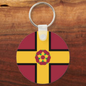 Flag on Northamptonshire Keychain (Voorkant)
