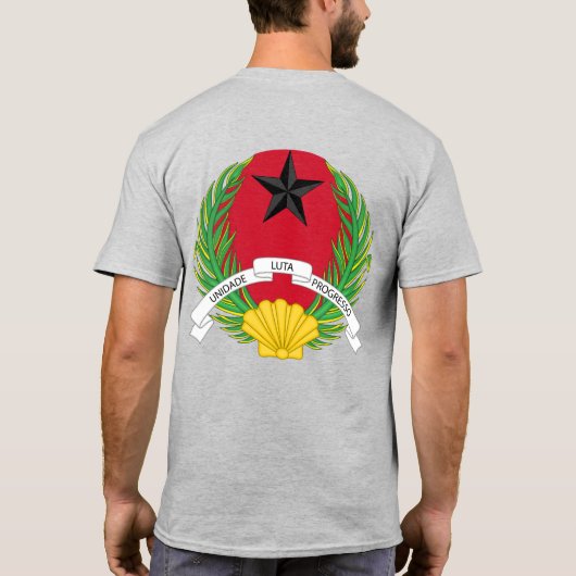 Flag-onafhankelijkheidsfeest in Guinee-Bissau T-shirt (Achterkant)