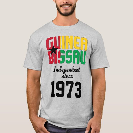 Flag-onafhankelijkheidsfeest in Guinee-Bissau T-shirt (Voorkant)
