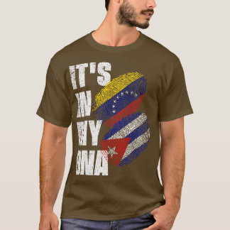 Flag op het erfgoed van Cubaanse en Venezolaanse M T-shirt