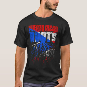 Flag op het erfgoed van Puerto Rican Roots Puerto T-shirt