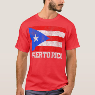 Flag op Puerto Rico National Pride Roots Country F T-shirt