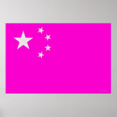 Flag optische illusie - China Poster (Voorkant)