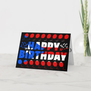 Flag Patriotic Birthday Puerto Rico Kaart