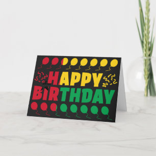Flag Patriottic Birthday uit Guinee-Bissau Kaart