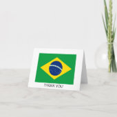 Flag patriottisch Brazilië Bedankkaart (Voorkant)