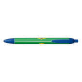 Flag patriottisch Brazilië Blauwe Inkt Pen (Achterkant)