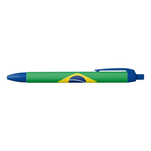 Flag patriottisch Brazilië Blauwe Inkt Pen (Bovenkant)