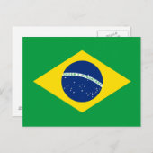 Flag patriottisch Brazilië Briefkaart (Voorkant / Achterkant)