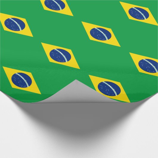 Flag patriottisch Brazilië Cadeaupapier (Hoek)