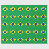 Flag patriottisch Brazilië Cadeaupapier (Vlak)