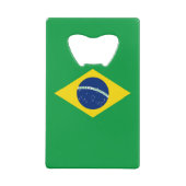Flag patriottisch Brazilië Creditkaart Flessenopener (Achterkant)