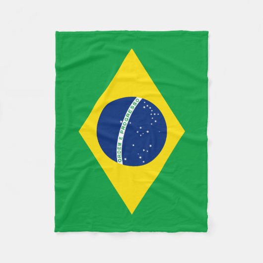 Flag patriottisch Brazilië Fleece Deken (Voorkant)