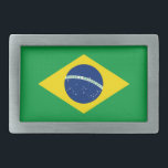 Flag patriottisch Brazilië Gesp<br><div class="desc">De nationale vlag van Brazilië.</div>