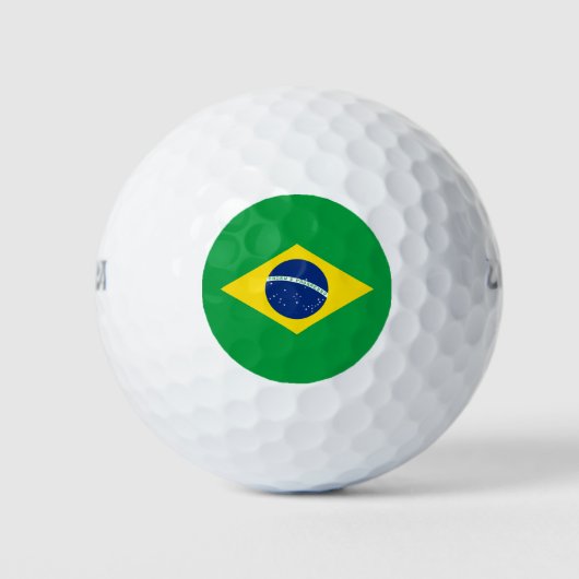 Flag patriottisch Brazilië Golfballen (Voorkant)