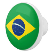 Flag patriottisch Brazilië Keramische Knop (Rechts)