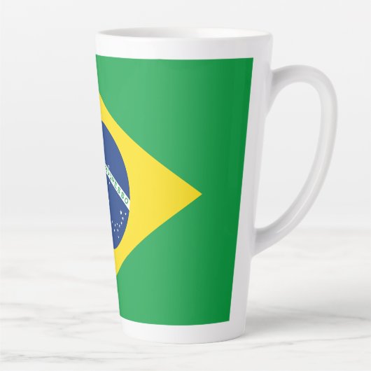 Flag patriottisch Brazilië Latte Mok (Rechts)