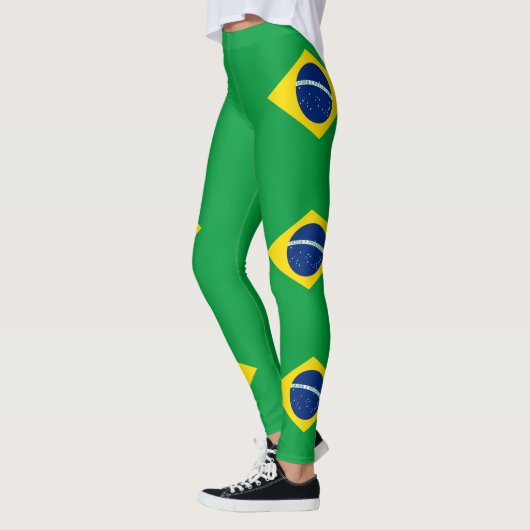Flag patriottisch Brazilië Leggings (Links)