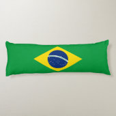 Flag patriottisch Brazilië Lichaamskussen (Achterkant)