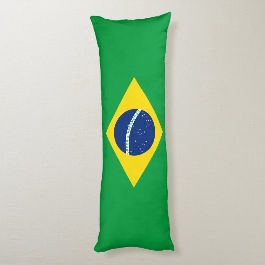 Flag patriottisch Brazilië Lichaamskussen (Achterkant (Verticaal))