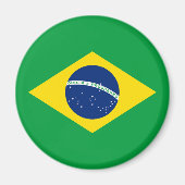 Flag patriottisch Brazilië Magneet (Voorkant)