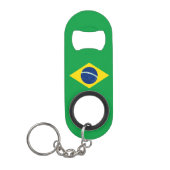 Flag patriottisch Brazilië Mini Flessenopener (Voorkant)