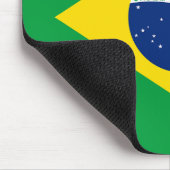 Flag patriottisch Brazilië Muismat (Hoek)