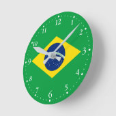 Flag patriottisch Brazilië Ronde Klok (Hoek)